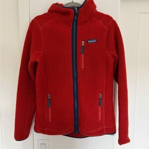 Patagonia Red Fleece Zip-Up Jacket